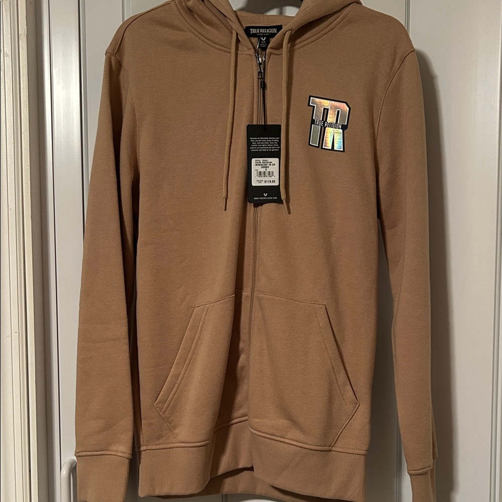 True Religion men’s iridescent zip hoodie